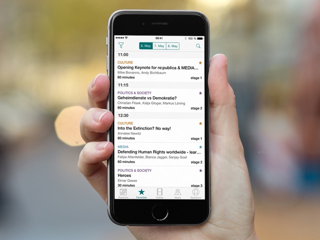 Screenshot of the Bits & Bäume App